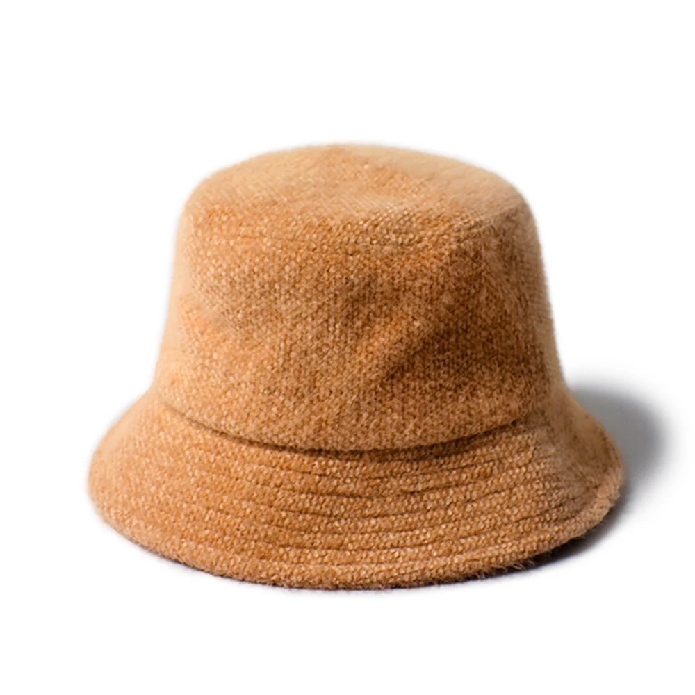 David and Young Teddy Bucket Hat Camel Dark Beige NWOT - Picture 2 of 14